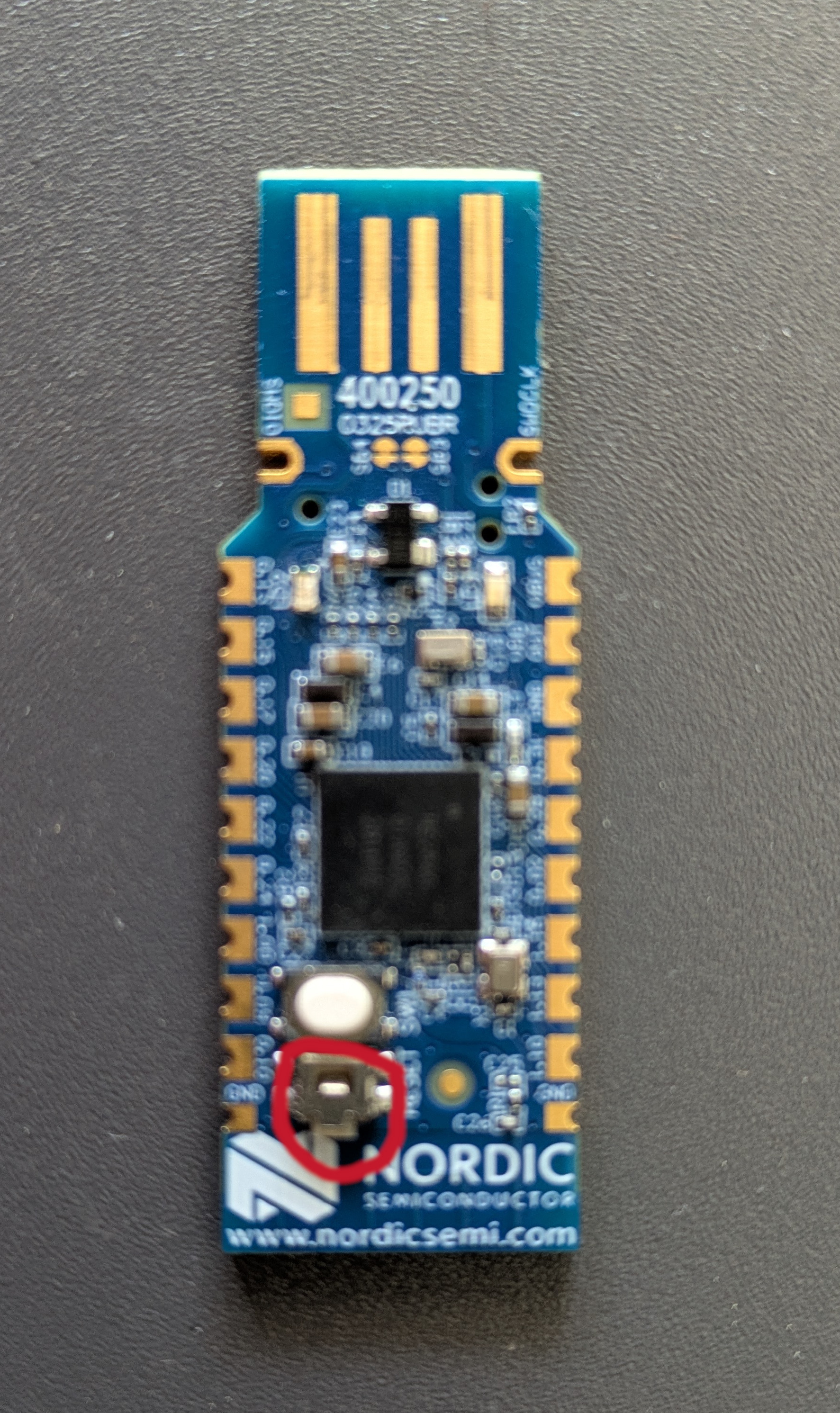 RST on NRF52840