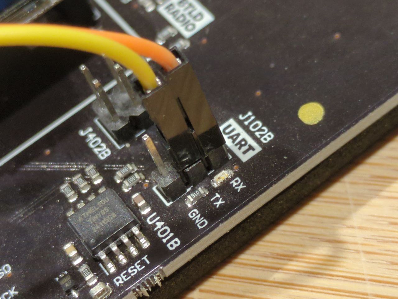 UART wire on Board